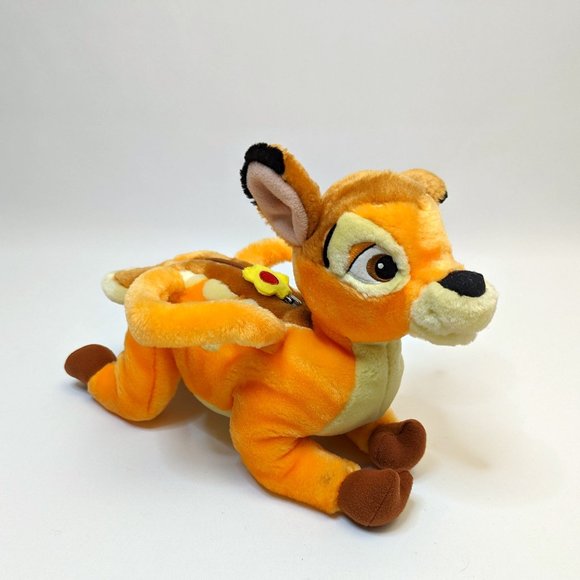Disney Other - Disney Store Bambi Authentic Ladies Purse Toy Deer Plush Bag Soft Cute Flowers